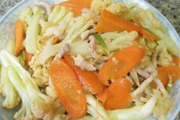花菜炒肉的做法图解9