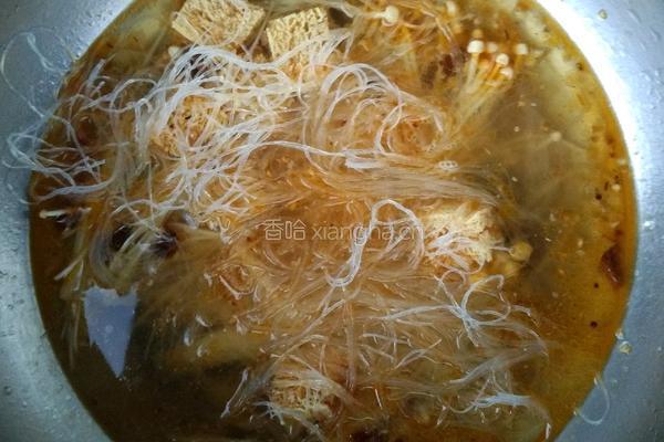 蚬子粉丝金针菇(香辣版)的做法图解8