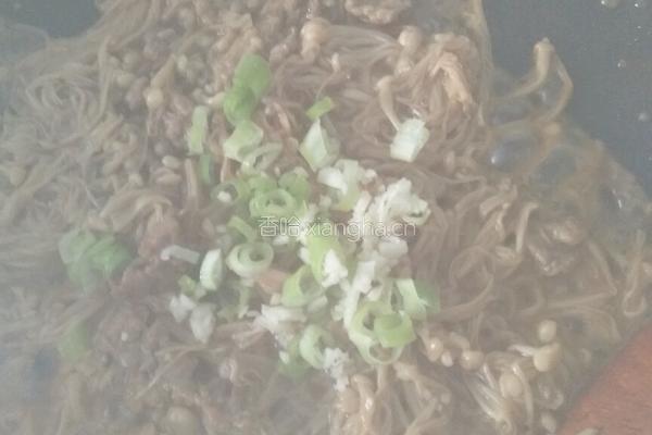 蚝油肉沫金针菇的做法图解7