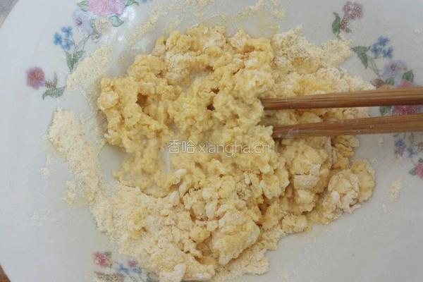 牛奶鸡蛋玉米饼的做法图解3