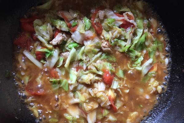 大头菜炒西红柿肉片的做法图解8