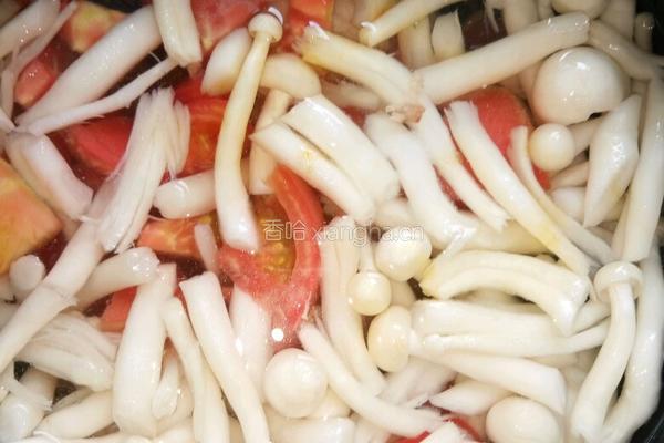 西红柿海鲜菇腿骨汤的做法图解5