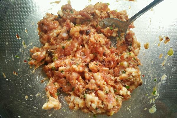 砂锅豆腐酿肉的做法图解4