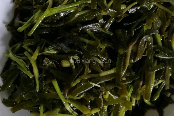 空心菜炒海带丝的做法图解3