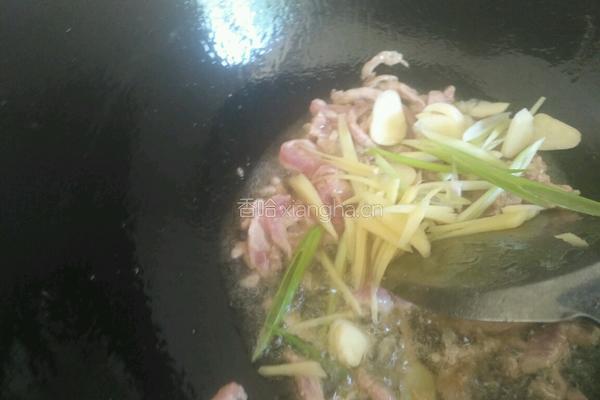 肉丝炒豇豆角的做法图解4