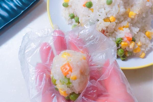 菜蔬糯米饭团的做法图解6