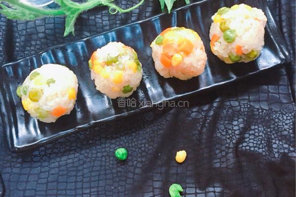 菜蔬糯米饭团的做法图解7