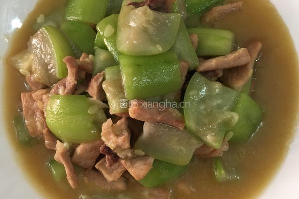 丝瓜炒肉片的做法图解5