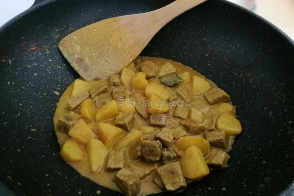 椰香咖喱牛肉的做法图解8