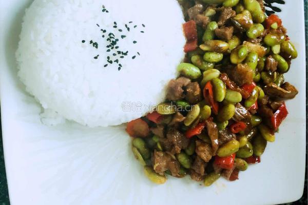 黑椒牛肉青豆盖