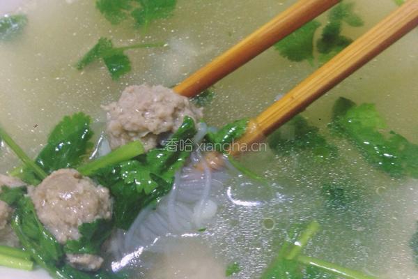 冬瓜粉丝丸子汤的做法图解7