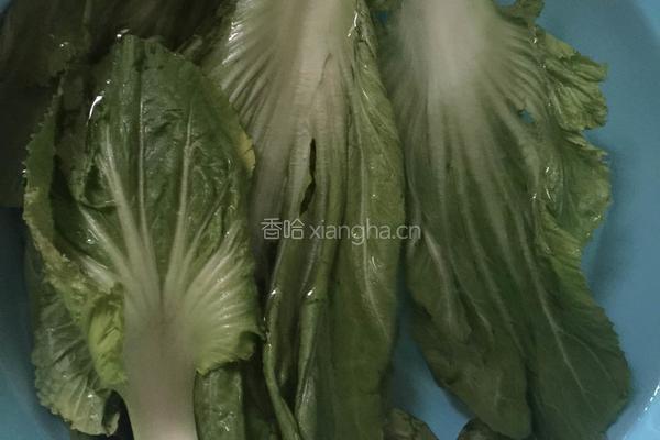 咸蛋芥菜汤的做法图解1