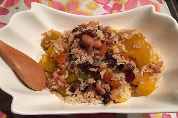 鱿鱼南瓜焖饭（电饭煲）的做法图解15