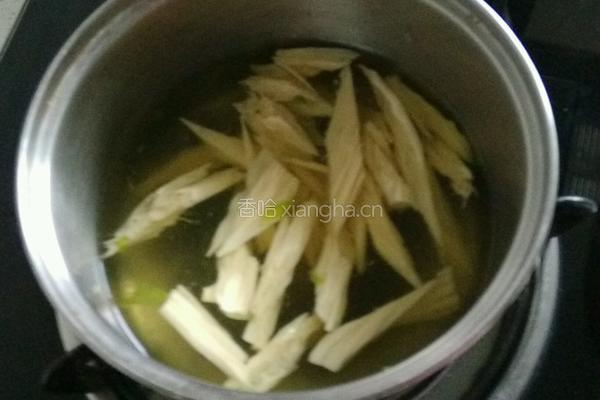 芹菜拌腐竹的做法图解4
