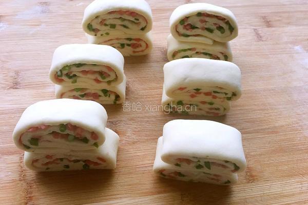 火腿香葱花卷的做法图解11