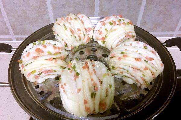 火腿香葱花卷的做法图解17