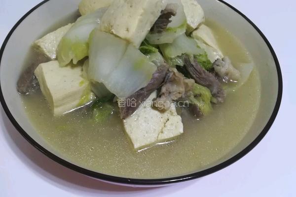 白菜炖豆腐的做法图解13