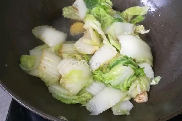 白菜炖豆腐的做法图解9