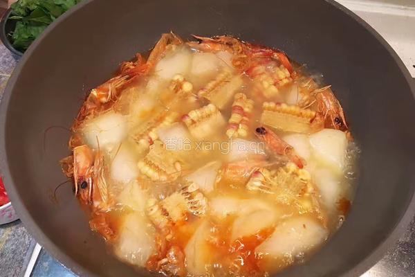 鲜虾汤的做法图解7