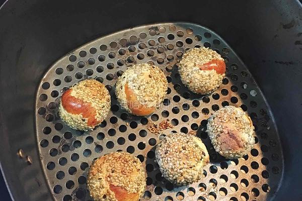 手工零食-芝麻小丸子（空气炸锅版）的做法图解7
