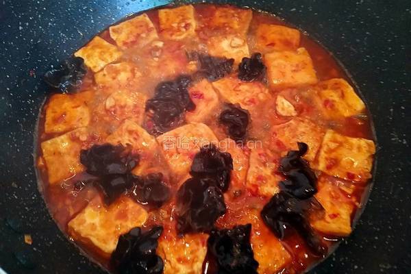 家常木耳烧豆腐的做法图解16