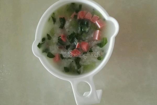 火腿肉丝菜泡饭
