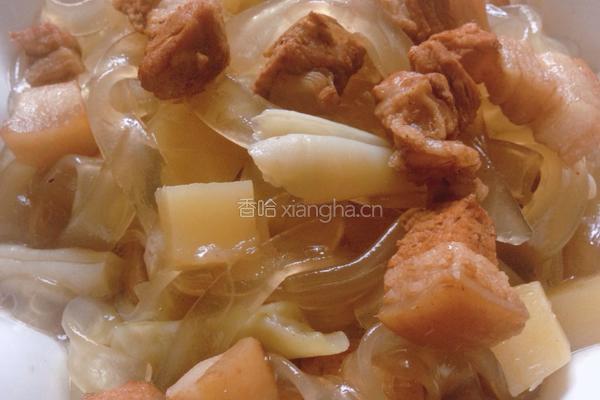 红烧肉炖菜的做法图解6