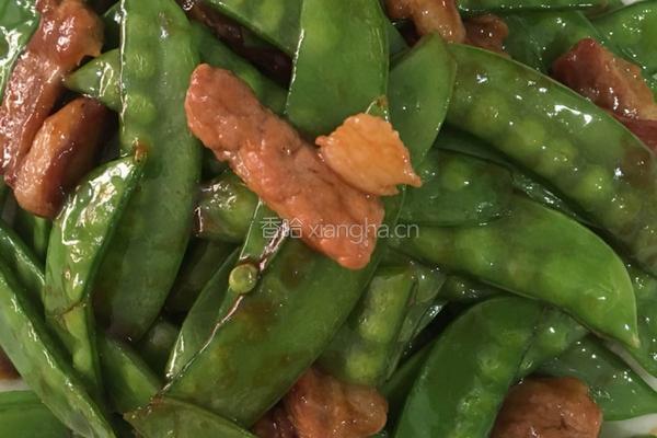 荷兰豆炒肉的做法图解4