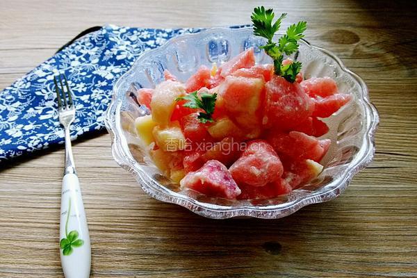 蜜桃西瓜沙拉的做法图解8