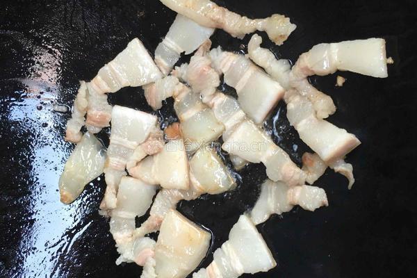 五花肉炒藕尖的做法图解4