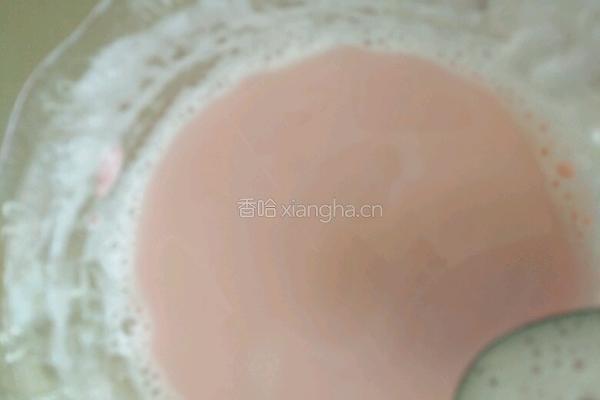 草莓味棉花糖冰激凌的做法图解6