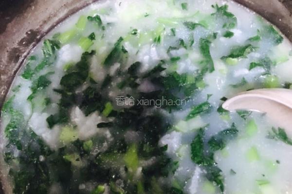 青菜粥的做法图解8