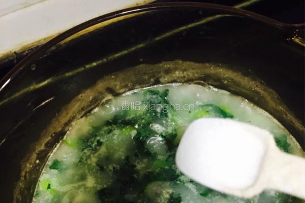 青菜粥的做法图解9