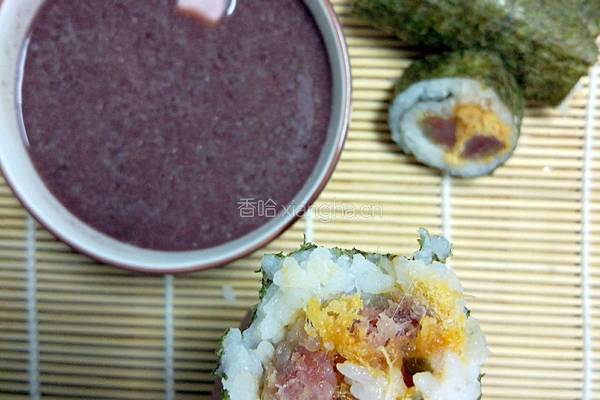 香肠肉松饭团的做法图解6
