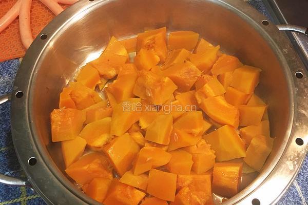 南瓜黑芝麻煎饼的做法图解1