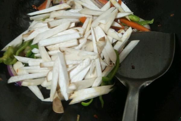 酱炒杏鲍菇的做法图解7