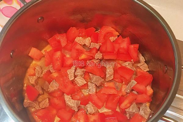 番茄土豆焖牛肉的做法图解3