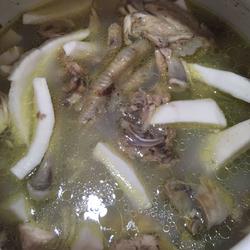 椰子肉炖鸡汤的做法[图]