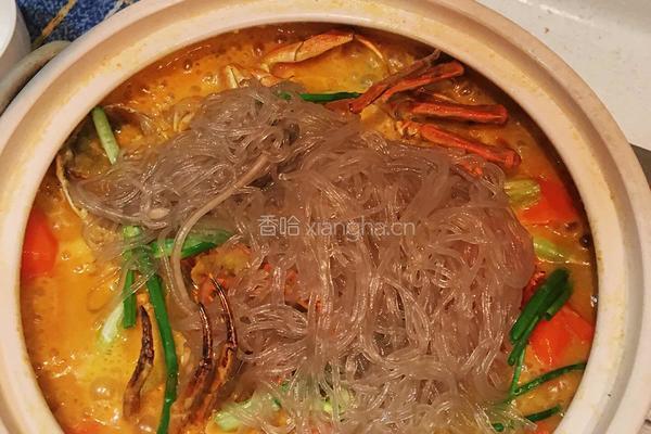 香辣蟹粉丝煲的做法图解6