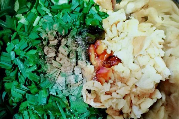 韭菜饼的做法图解3