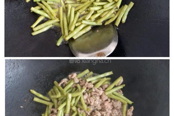简易版酸豆角炒肉沫的做法图解5