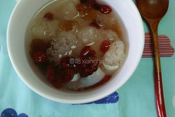 桃胶蔓越莓银耳羹的做法图解7