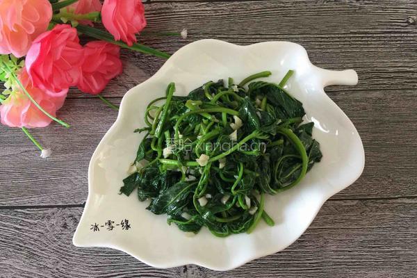 蒜蓉红薯叶的做法图解8