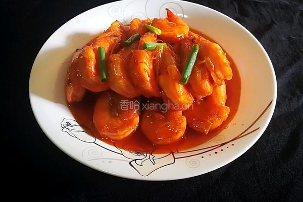 开背吮指茄汁大虾的做法图解21