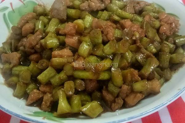 简易版酸豆角炒肉沫的做法图解7