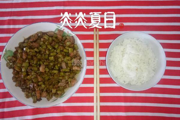 简易版酸豆角炒肉沫的做法图解8