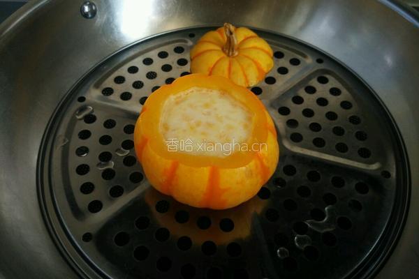 南瓜蒸蛋的做法图解10