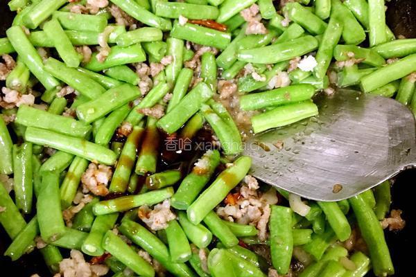 肉末炒刀豆的做法图解5