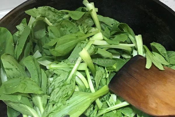 减肥谱--蚝油青菜的做法图解2