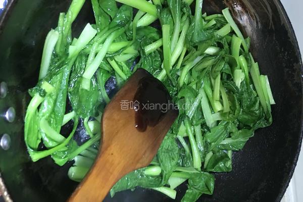 减肥谱--蚝油青菜的做法图解3